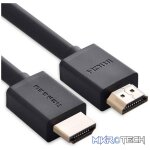 UGreen 10106 HDMI V2.0 Male to Male 1m Cable with Gold-Plated Connectors and Supports resolution up to 4K@60Hz - Black Colour
