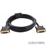 UGreen 11606 DVI-D (24+1) Male to Male Dual Link 1.5m Cable with Gold-Plated connectors and Supports resolution up to 2K@60Hz - Black Colour