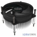 Cooler Master I30 CPU Air Cooler For Intel LGA115XX Sockets And Perfectly Fits All-In-One Systems Or Limited Form Factor Cases - Black Colour