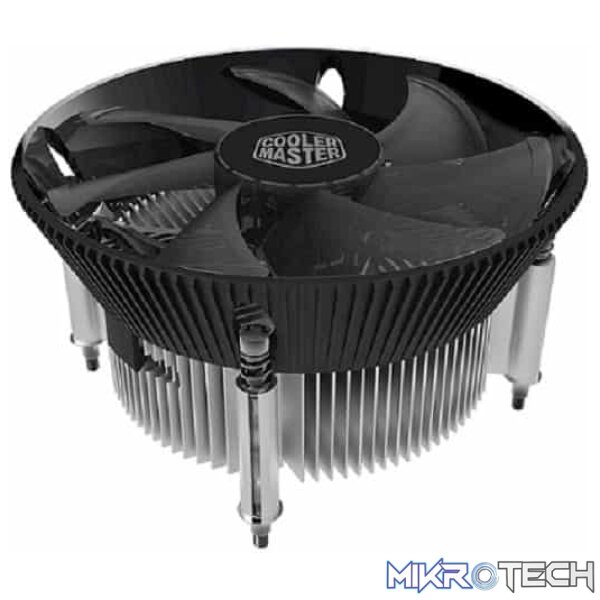 Product Cooler Master I70 CPU Air Cooler For Intel LGA115X Sockets And Super Thin Design Perfectly Fits All-In-One Systems And Aluminum Fins Provide Excellent Heat Dissipation - Black Colour - Image 1