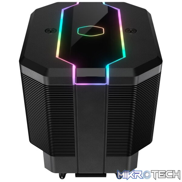 Product Cooler Master MasterAir MA620 CPU Air Cooler With ARGB LED Lighting, Dual Blacked Out Aluminum Tower With 6X Heatpipes Layout And SF120R Fan - Black Colour - Image 1