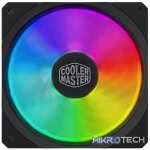 Cooler Master MasterFan SF120R Addressable RGB 120mm Case Fan With Jet Engine And Helicopter Blade Design And Compatible With Asus Aura, ASRock RGB And MSI RGB M/Bs - Black Colour
