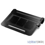 Cooler Master NotePal U3 Plus 19" Notebook Cooler With Three Adjustable Fans And Two Built-on Loops For Clean Cable Management - Black Colour