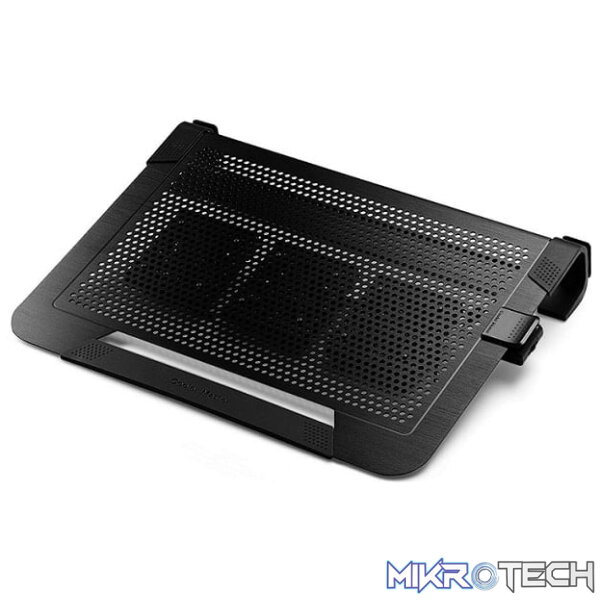 Product Cooler Master NotePal U3 Plus 19" Notebook Cooler With Three Adjustable Fans And Two Built-on Loops For Clean Cable Management - Black Colour - Image 1