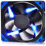DeepCool TF120MM Case Fan With Built-in Blue LED and Unique Patented 2-Layer Blade Design - Black Colour
