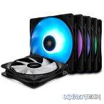 DeepCool RF120MM 5IN1 RGB LED Case Fan Set Features 30X RGB LEDs With 6X Ultra-Bright LEDs On Each Fan - Black Colour