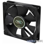 DeepCool XFAN 120mm Hydro Bearing Case Fan With Non-LED lighting with High Quality Black Material and Low-noise performance - Black Colour