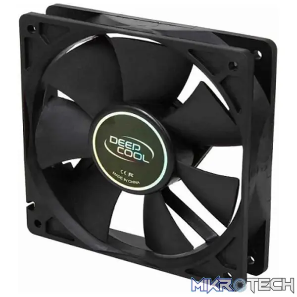 Product DeepCool XFAN 120mm Hydro Bearing Case Fan With Non-LED lighting with High Quality Black Material and Low-noise performance - Black Colour - Image 1