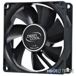 DeepCool XFAN 80mm Non-LED Case Fan With High-Quality Black Material Fan Structure and Low-Noise and Silent Operations - Black Colour