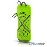 Microlab D22 Bluetooth 4.0 2X3.5Watt Splashproof Portable Speaker With Built-in FM Tuner And Microphone And Support TF Card - Neon Green Colour