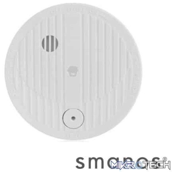 Product Smanos SMK500 Smoke Alarm With ABS Plastic Casing And Transmitting Distance Up To 80m And Built-in Alarm Horn - White Colour - Image 1