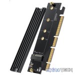 UGreen 30715 M.2 M-Key NVMe PCIe Gen4 X16 Internal Expansion Card with Heat Sink + 2X Silicone Pads and Supports High-Speed 64Gbps (max) data transfer