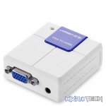 UGreen 40224 VGA Male to HDMI + 3.5mm Audio Female Adapter Supports resolution up to 1080P@60Hz - White Colour