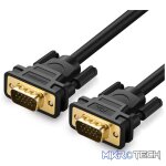 UGreen 11634 VGA Male to Male 15m Cable With Gold-Plated Connectors & Supports Resolution of Upto 1080P@60Hz - Black Colour
