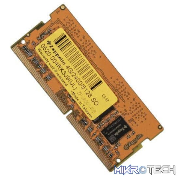 ZEPPELIN DDR3 4GB SO 1600 1.35V 16IC LV - Image 2
