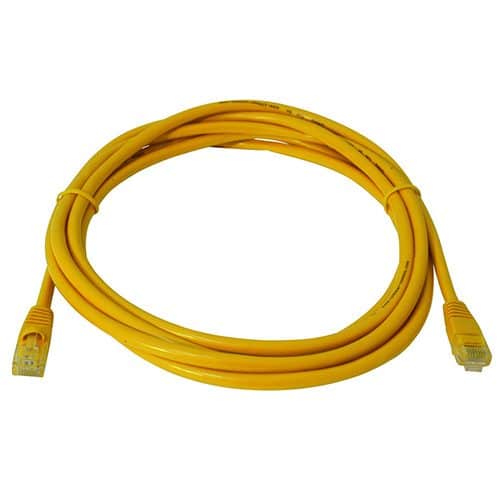 Cattex CAT5e Yellow Leads 5m  Networking