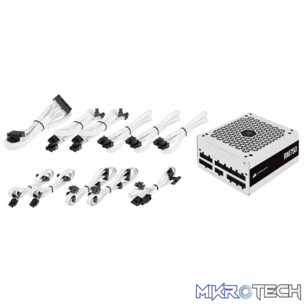 Corsair RM White Series RM750 750W Fully Modular ATX PSU - Image 9