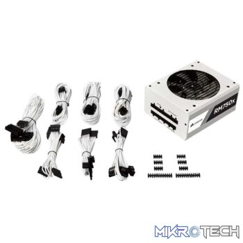 Corsair RMx White Edition RX750x White 80 PLUS Gold Fully Modular ATX PSU with Individually Sleeved Cables