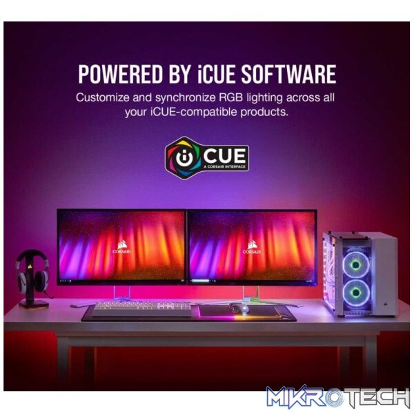 Corsair iCUE LS100 Smart Lighting Strip Expansion Kit - 250mm - Image 3