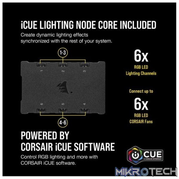 Corsair Co-9050106-WW QL140 RGB White frame - x2 kit + 6port Hub - Image 7