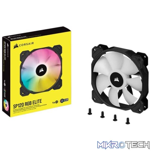 Corsair iCUE SP120 RGB ELITE Performance 120mm PWM Fan - Single Pack - Image 4