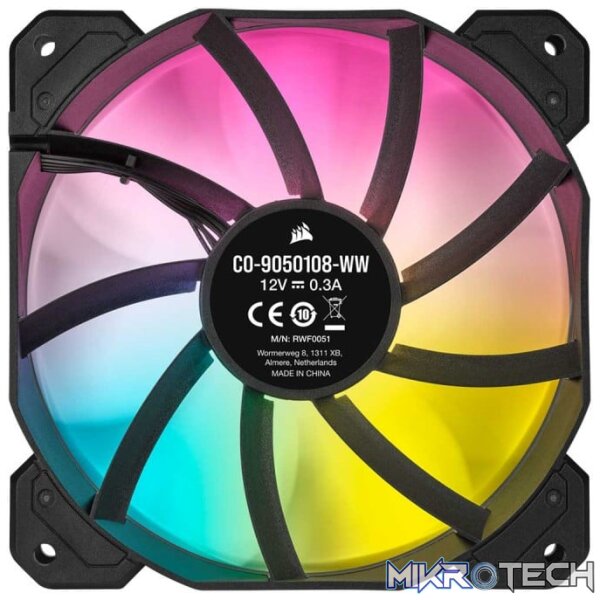 Corsair iCUE SP120 RGB ELITE Performance 120mm PWM Fan - Single Pack - Image 3