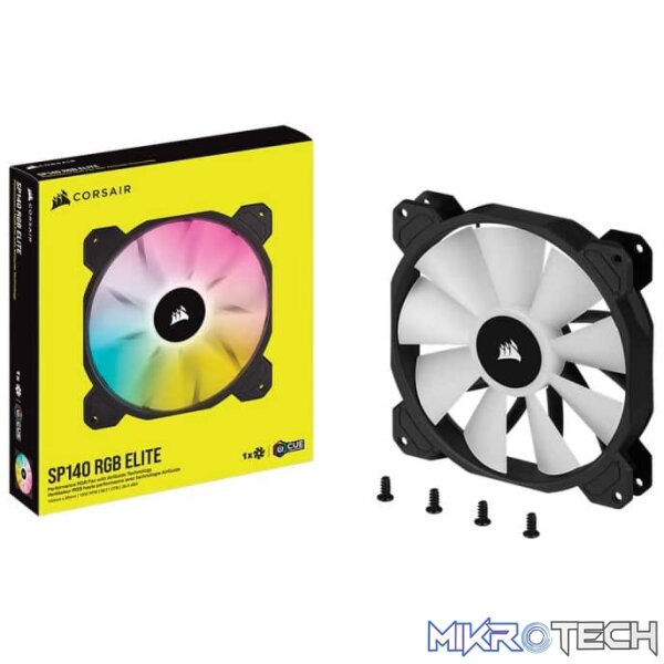 Corsair iCUE SP140 RGB ELITE Performance 140mm PWM Fan - Single Pack - Image 4