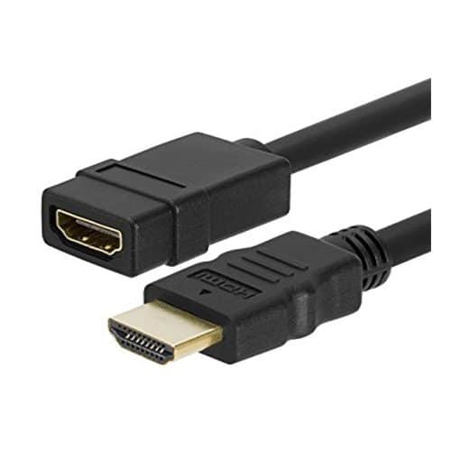 HDMI Female to HDMI Male Black  Components