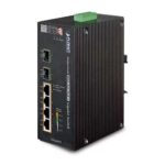 Planet IP30 Industrial 4-Port 10/100/1000T 802.3at PoE+ w/ 2-Port 100/1000X SFP (-40 to 75 degree C)