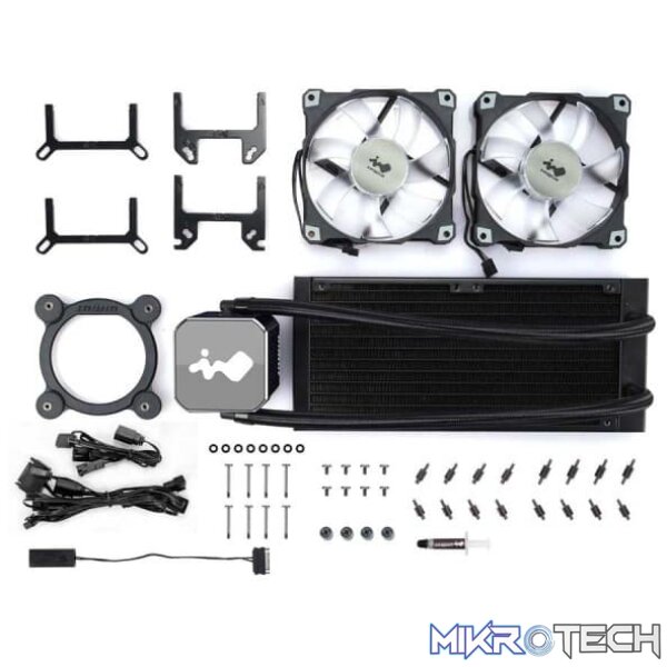 In-win SR24 Pro rgb 240mm cpu water cooling with one-click controller - Image 3