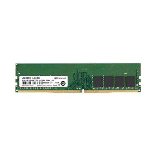 Transcend JetRam 8GB DDR4-3200 1.2V CL22 288 pin Desktop DIMM memory