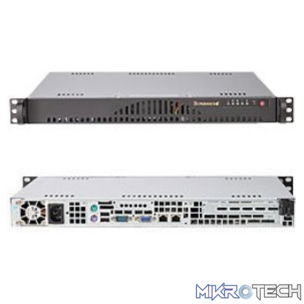 184326_IMG1 SuperMicro 512L-200B Server Rackmount Chassis Mini 1U, No motherboard - Image 1