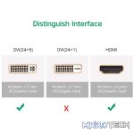 Ugreen 20123 Adapter - HDMI male to DVI female - Image 2