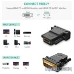 Ugreen 20124 HDMI female to DVI 24 + 1 male Adapter - Image 2