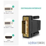 Ugreen 20124 HDMI female to DVI 24 + 1 male Adapter - Image 3