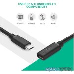 Ugreen 40574 USB Type-C Male to Female extension cable - 0.5m - Image 2