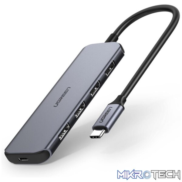 199582_IMG1 Ugreen 50312 USB Type-C to 4port USB 3.0 Hub / 1port USB Type-C PD power - Image 1