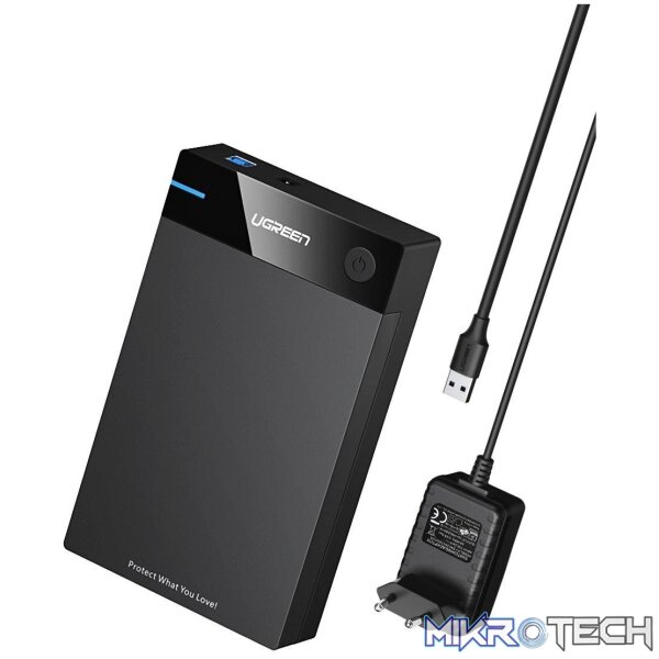 199583_IMG1 Ugreen 50422 3.5" & 2.5" SATA USB 3.0 Hard Drive enclosure - Image 1