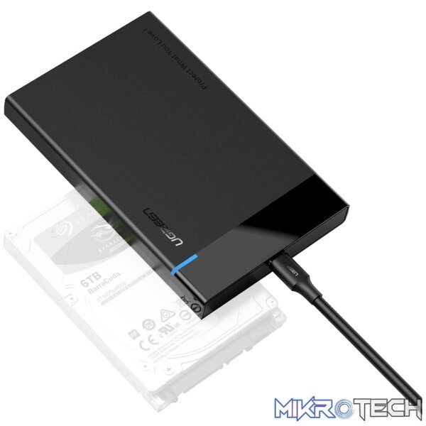 199587_IMG1 Ugreen 50743 2.5" SATA USB 3.0 Hard Drive enclosure - Image 1