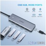Ugreen USB Type-C to 4port USB 3.0 Hub (Micro USB power Port) - Image 2