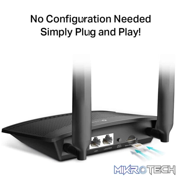TP-Link TL-MR100 300 Mbps Wireless N 4G LTE Router - Image 3