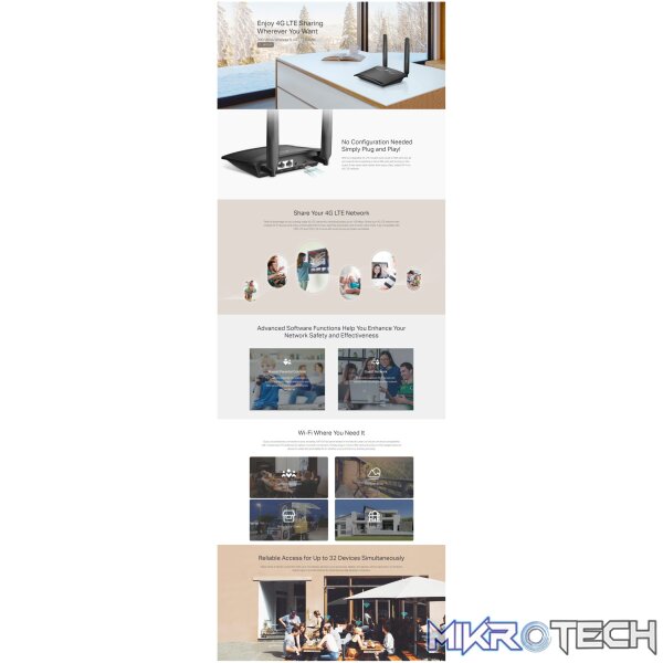 TP-Link TL-MR100 300 Mbps Wireless N 4G LTE Router