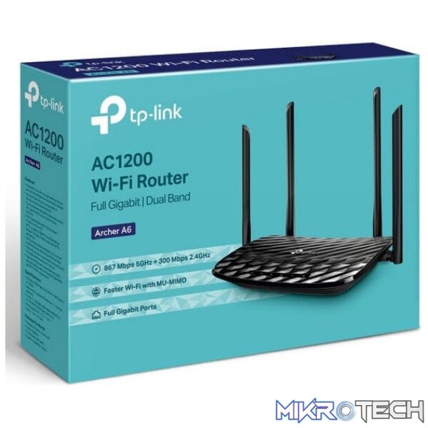 net-archer-a6_1 TP-Link Archer A6 AC1200 Wireless MU-MIMO Gigabit Router - Image 1