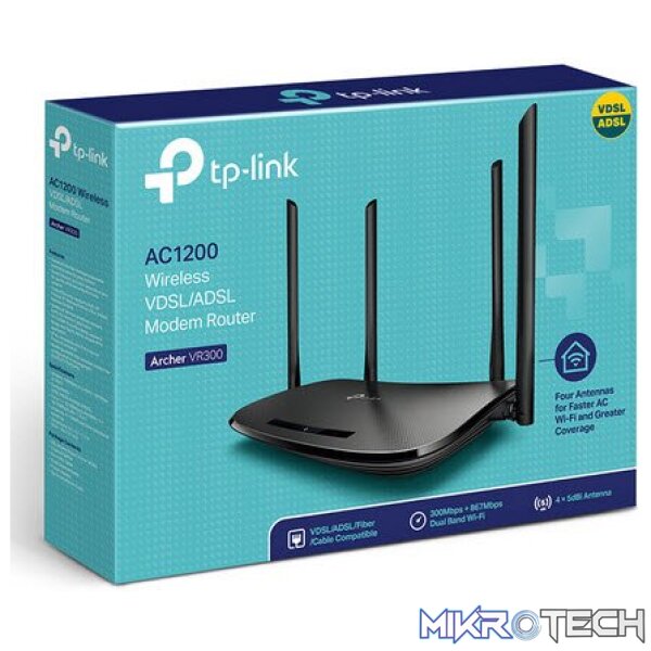 net-archer-vr300_1 TP-Link Archer VR300 AC1200 Wireless VDSL/ADSL Modem Router - Image 1