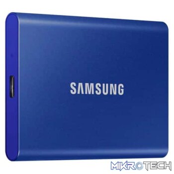 Samsung MU-PC1T0H/WW T7 1TB USB 3.2 Gen.2 2.5" Indigo Blue External Solid State Drive