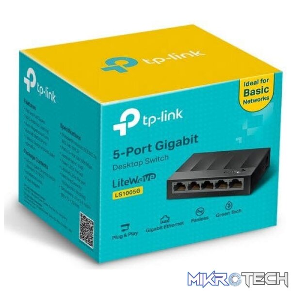 tl-ls1005g_1 TP-Link LS1005G Litewave 5-port Gigabit Desktop Switch - Image 1