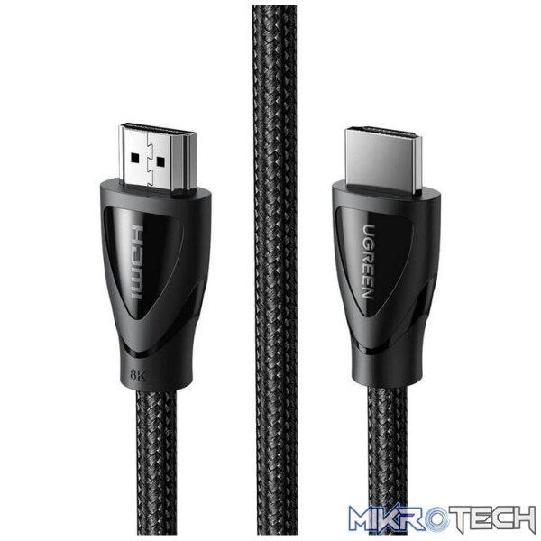 ug-80401_1 Ugreen 1m HDMI 2.1 Braided 48gbps Male/male Cable - Image 1