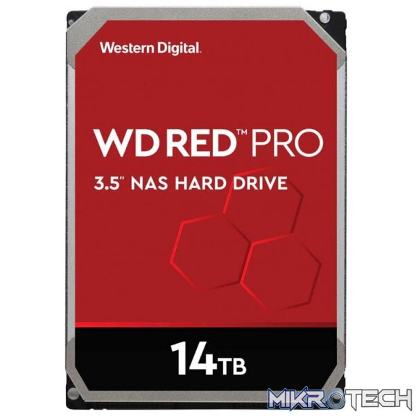 wd141kfgx_1 Western Digital Red Pro 14TB 3.5" SATA3(6Gb/s) NAS Hard Disk Drive - Image 1