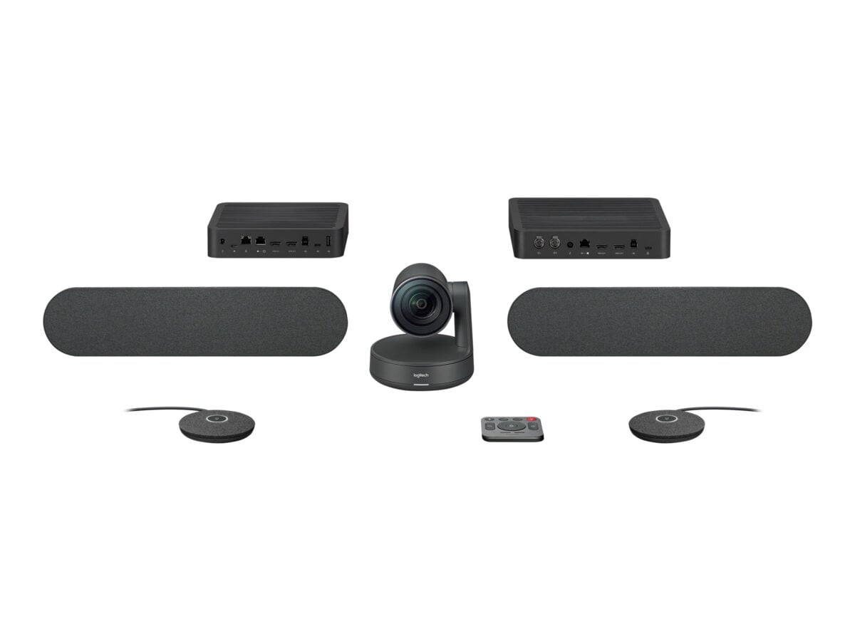 Logitech Rally Ultra-HD ConferenceCam - BLACK - USB - PLUGG - EMEA - DUAL SPEAKER UK/HONG KONG