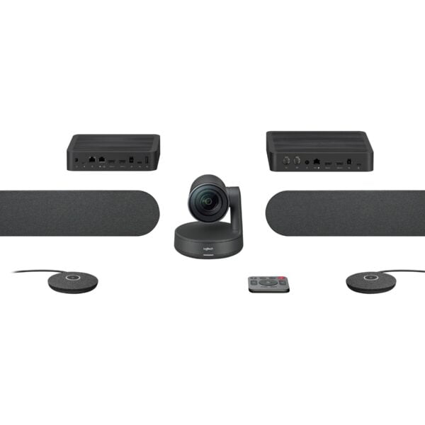 Logitech Rally Ultra-HD ConferenceCam - BLACK - USB - PLUGG - EMEA - DUAL SPEAKER UK/HONG KONG